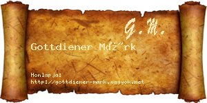 Gottdiener Márk névjegykártya